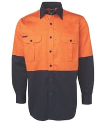 6HWL JB's Hi Vis LS 190G Shirt