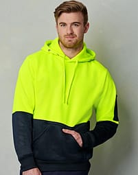 SW38 Hi-Vis Unisex Two Tone Fleecy Hoodie