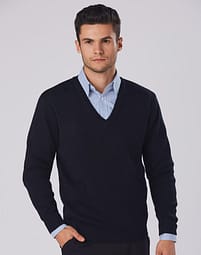 WJ01 Unisex Wool/Acrylic V-Neck Jumper