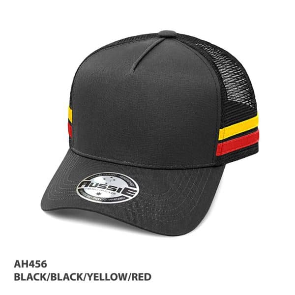 AH456 A-Frame Striped Trucker Cap - Image 2