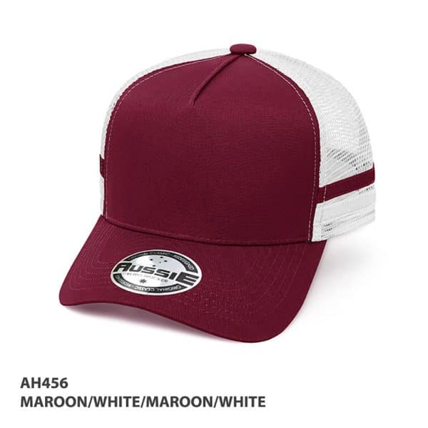 AH456 A-Frame Striped Trucker Cap - Image 8