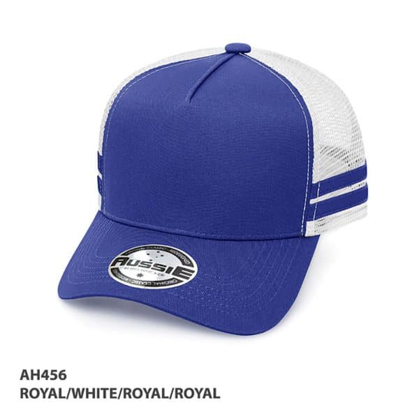 AH456 A-Frame Striped Trucker Cap - Image 14