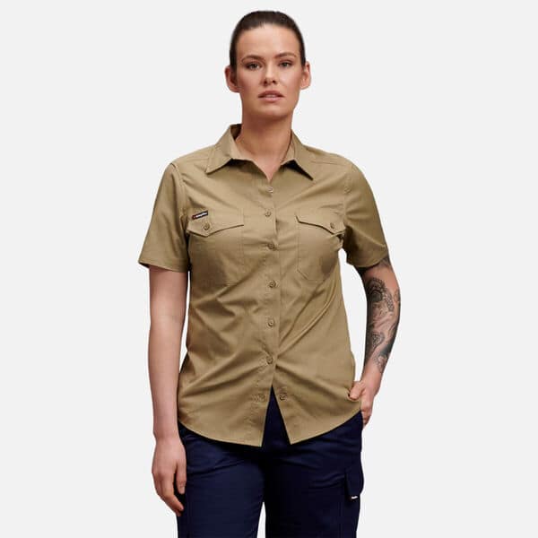 K44205 Womens Workcool 2 Lightweight Short Sleeve Work Shirt - Image 8