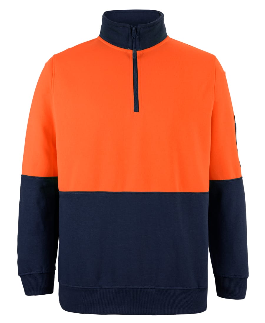 6HVFH JB's Hi Vis 1/2 Zip Fleecy