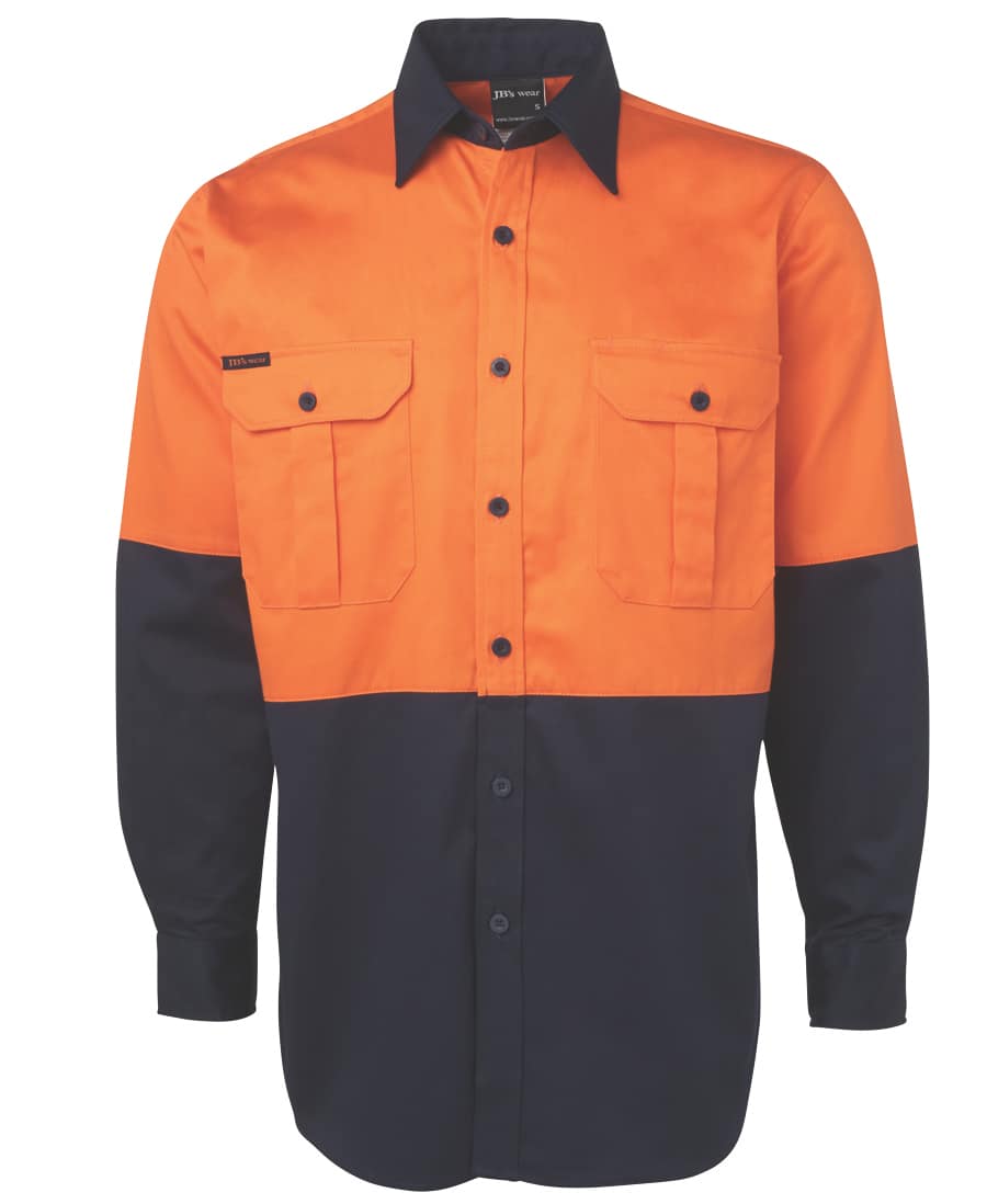 6HWL JB's Hi Vis LS 190G Shirt