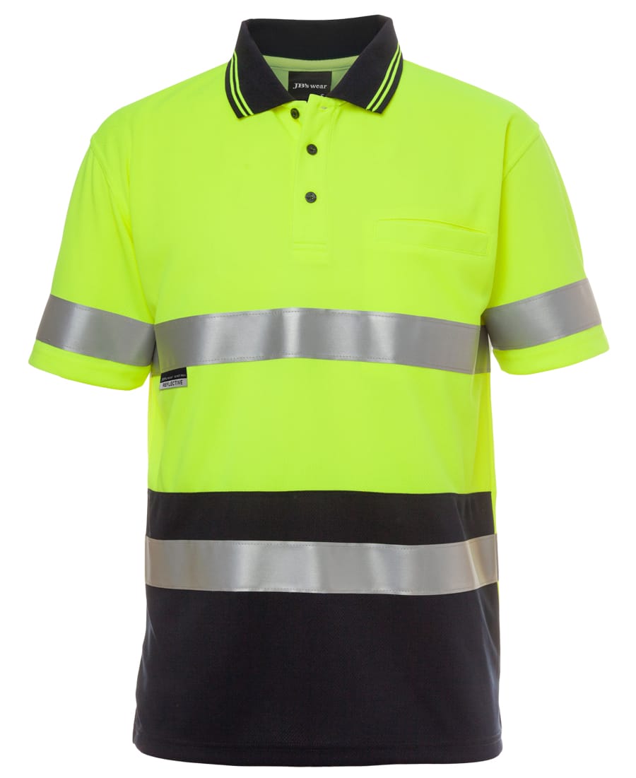 6HVST JB's Hi Vis SS (D+N) Traditional Polo