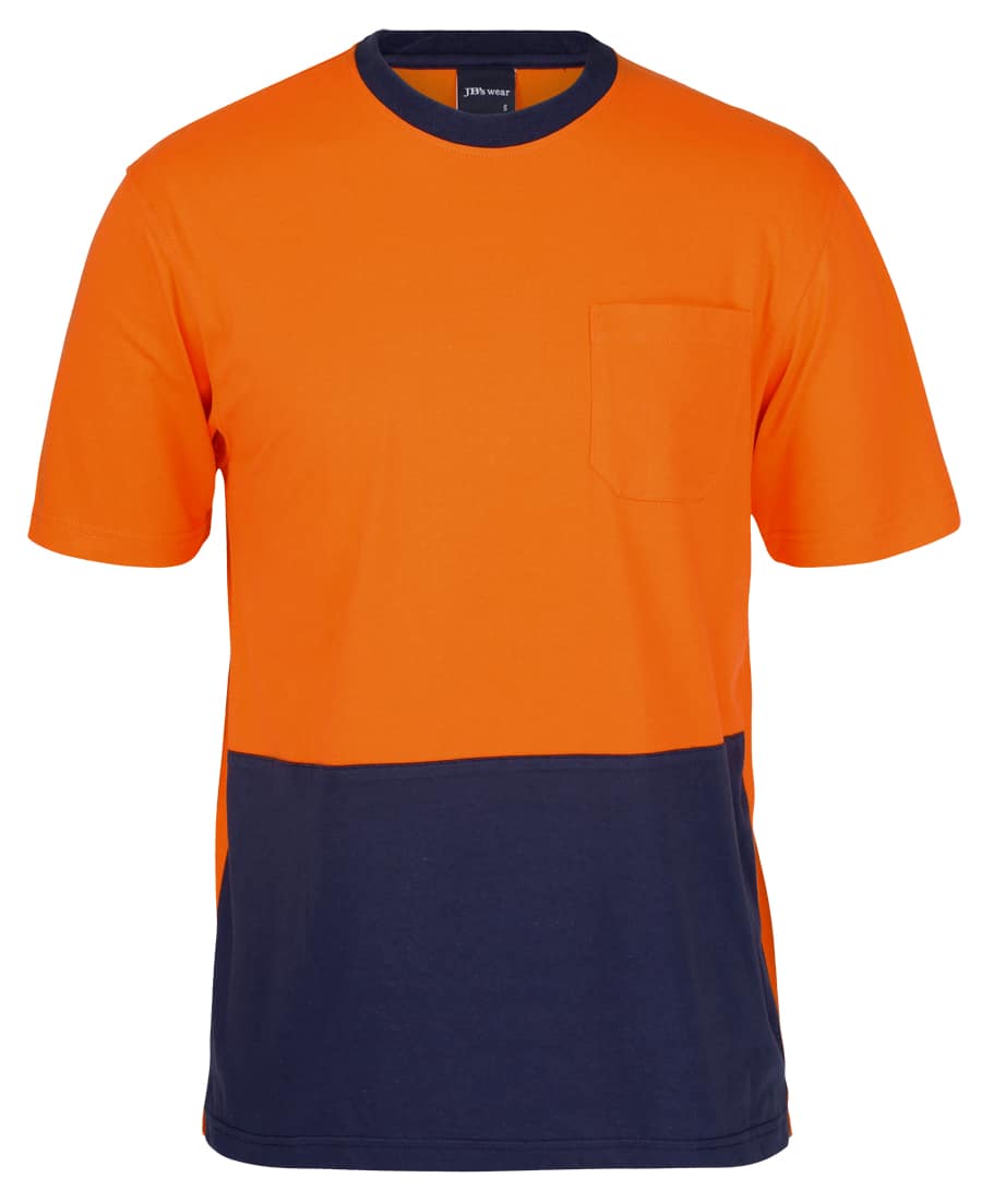 6HVTC JB's Hi Vis Crew Neck Cotton T-Shirt